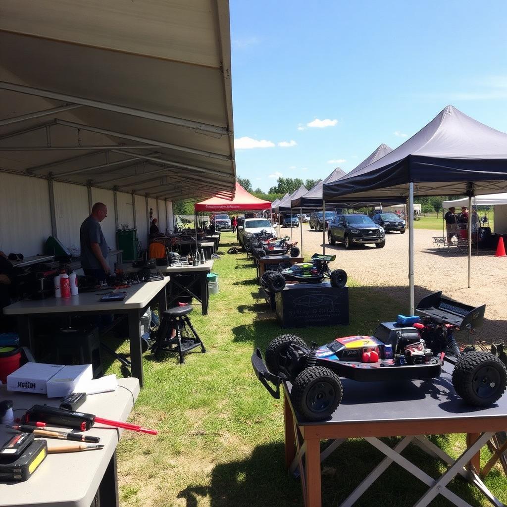 Stands et paddock du club